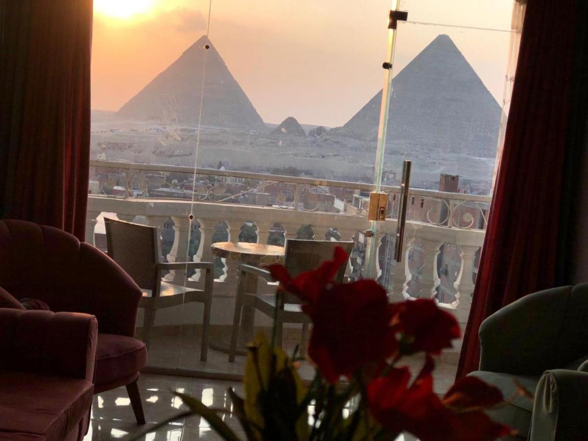 Full Pyramids View Apartment With Balcony For 8 P Kafret el-Gabal Exteriér fotografie