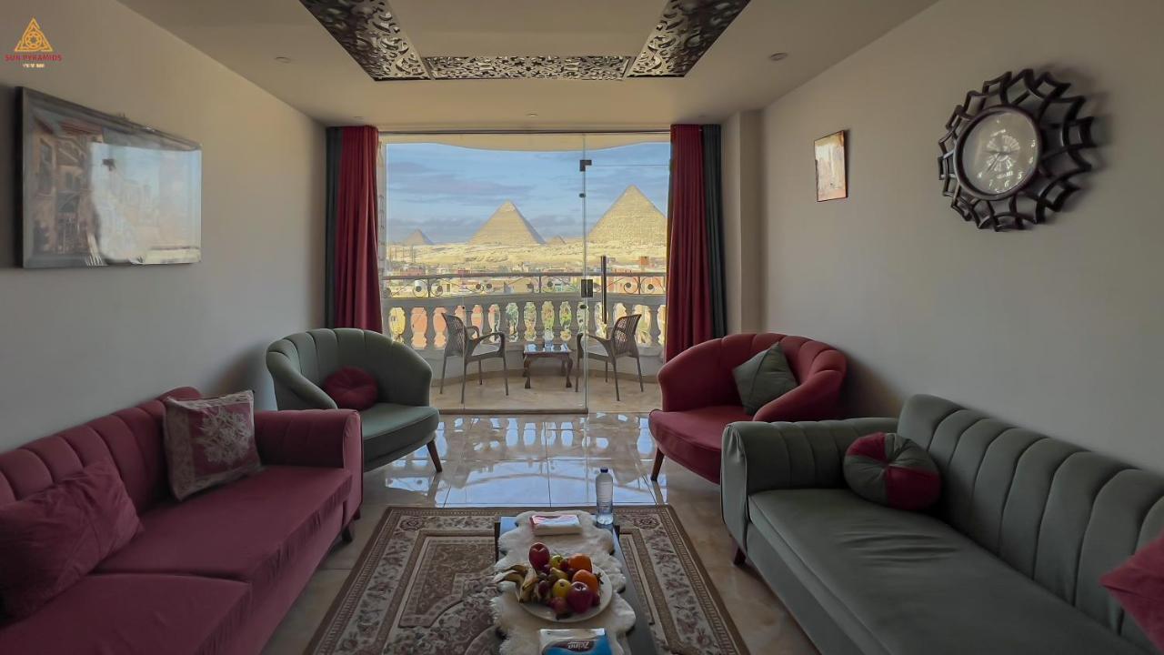 Full Pyramids View Apartment With Balcony For 8 P Kafret el-Gabal Exteriér fotografie
