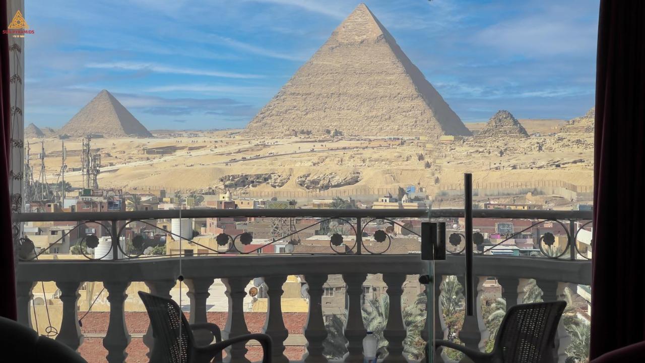Full Pyramids View Apartment With Balcony For 8 P Kafret el-Gabal Exteriér fotografie